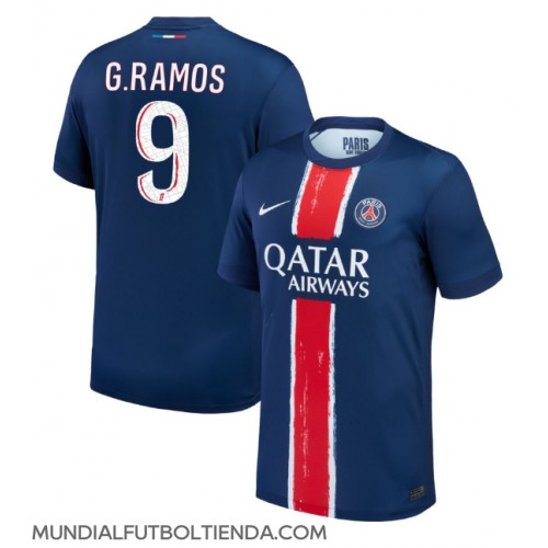 Camiseta Paris Saint-Germain Goncalo Ramos #9 Primera Equipación Replica 2024-25 mangas cortas